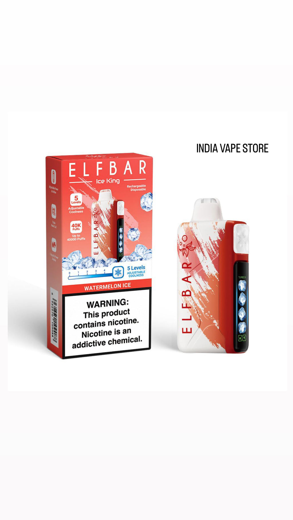 Elfbar Iceking 30000 Puffs Disposable Vape India | Buy vapes online in india | INDIA VAPES STORE