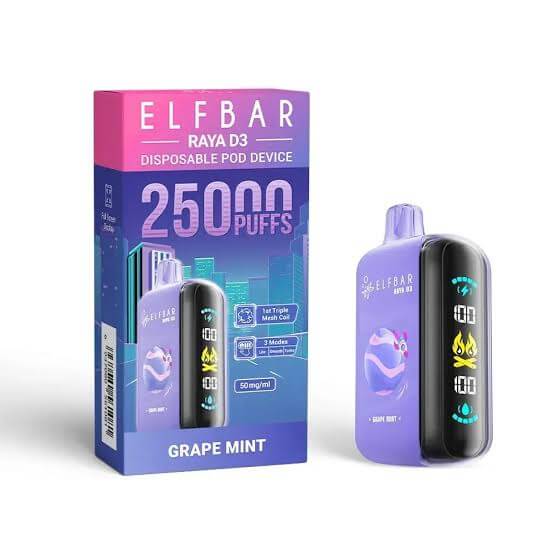 Elfbar RAYA D3 25000 Puffs Disposable Vape India | Buy vapes online in india | INDIA VAPES STORE